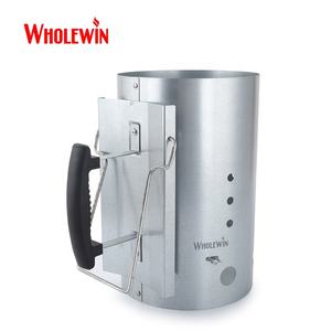 Акция, оптовая продажа, угольный стартер для барбекю большой емкости, угольный дымоходный стартер с двумя ручками - Product Image 3