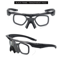 Lunettes de soleil anti-UV, lunettes de sécurité, kit de lunettes tactiques