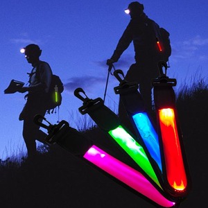 LED colorato incandescente riflettente di sicurezza da polso da bicicletta con fascia da braccio per luce da appendere per luce notturna - Product Image 2