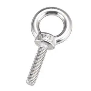 Hot Sale Stainless Steel Ring Bolt with Fastener Hot Dip Galvanized Iron Eye Bolts Nut for Hardware Needs Packaged in Carton