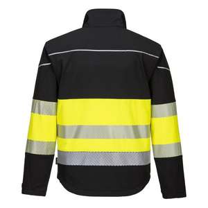 PORTWEST - PW375BKYXXXL PW3 Veste Softshell haute visibilité noir/jaune classe 1 (3L) - EAN 5036108348114 HI-VIS WORKWEAR - Product Image 2