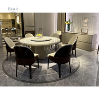 Planche à manger de luxe noir, 1 pièce, meuble de Buffet de cuisine, Table à manger moderne et avec Buffet de cuisine de maison