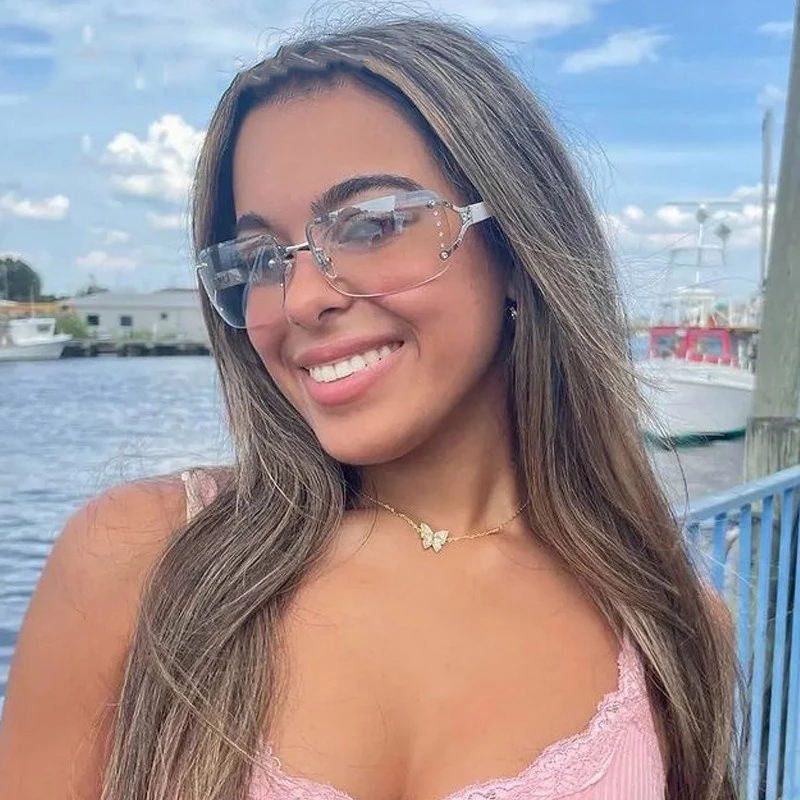 Alexander McQueen - Occhiale Da Sole Skull Jeweled Quadrati - Oro - Foto 10