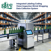 Inspection par vision CCD de codes QR/barres, vérification en temps réel des codes, rejet, association des données et traçabilité pour bouteilles/caisses/palettes