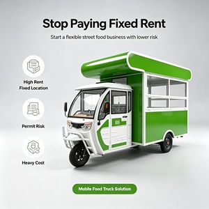 Chariot de restauration mobile avec équipement de cuisine professionnel <span class=keywords><strong>pour</strong></span> la restauration en plein air et les ventes - Product Image 1