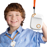Traceur GPS Personnel Eview GSM avec Bouton Panique, Suivi des Enfants, Dispositif Anti-Perte, Pendentif SOS