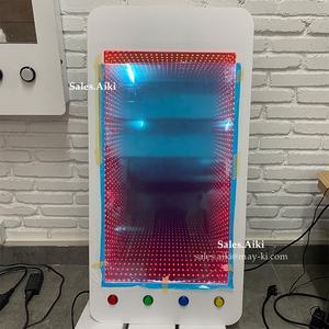 Mainan edukasi Led, peralatan hiburan dalam ruangan, lampu Led cermin terowongan tak terbatas interaktif 3D berubah warna stimulasi warna - Product Image 4