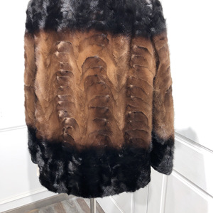 Assurance commerciale, vêtements pour femmes hiver 2023, haute qualité, <span class=keywords><strong>pas</strong></span> <span class=keywords><strong>cher</strong></span>, grande taille, fourrure véritable, manteaux en vison brun pour femmes - Product Image 5