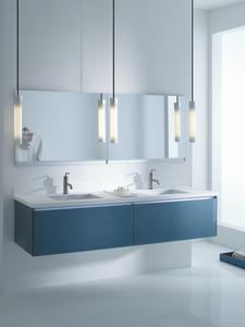 Meubles de salle de bain Ethan Allen Flair en bois avec deux vasques de 72 pouces <span class=keywords><strong>sans</strong></span> pieds - Product Image 2