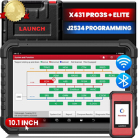 Escáner de Diagnóstico LAUNCHX431PRO3S+ ELITE, Analizador de Motor para Vehículos Eléctricos, Más de 43 Servicios, 11 Idiomas, Universal, 1 Año