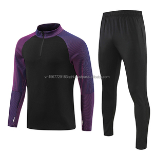 Chaqueta Deportiva Personalizable con Estampado de Fútbol, Media Cremallera, Manga Larga, Transpirable, de Secado Rápido, 100% Poliéster, Venta al Por Mayor - Product Image 5