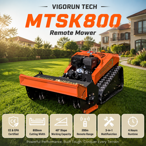 Tondeuses à <span class=keywords><strong>gazon</strong></span> Vigorun <span class=keywords><strong>en</strong></span> ligne, moteur Loncin 9 kW, 4 heures d'autonomie continue, tondeuse à <span class=keywords><strong>gazon</strong></span> télécommandée pour l'entretien des vergers - Product Image 1