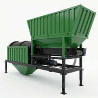 Tamis rotatif industriel robuste pour compost, terre, gravier, sable, copeaux de bois