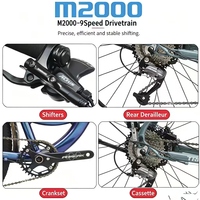 VTT de randonnée et d'aventure 29 pouces, prête à être expédiée, avec freins à disque hydrauliques, cadre en alliage, idéale pour l'escalade et le cross-country (capacité de charge 11-40T)
