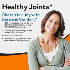 グルコサミンコンドロイチン錠MSMサポート付き60錠関節健康補助食品エネルギーブーストグルコサミン錠OEMパッケージ - Product Image 3