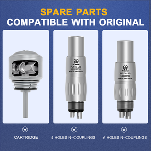 Turbina de aire Dental de alta velocidad, pieza de mano de AI-M900L, 26W, cabezal de torsión de 3X-Power, cuerpo de titanio ultraligero K/N/S/W/B/acople - Product Image 6