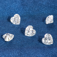 Piedra de Moissanita Suelta en Forma de Corazón, Color DEF, Certificado GRA, Moissanita para Joyería DIY