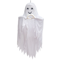 Nouveau Pendentif Fantôme Blanc Lumineux pour Halloween, Décoratif Suspendu, Activé par le Son et Détection de Mouvement, pour Intérieur et Extérieur