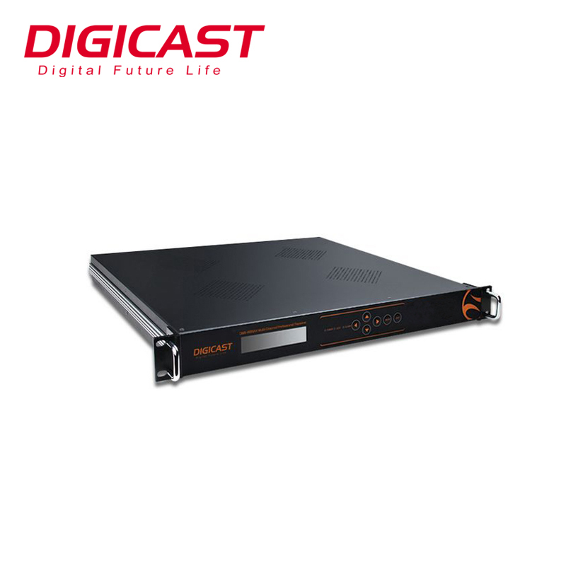8-canal Digital profesional de la TV Decoder IP o ASI a CVBS (RCA) decodificador de TV vía satélite