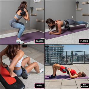 Sabuk Push up latihan tugas berat, sabuk bantalan pinggul dorong dengan Halter kettlebell dorong bantalan pinggul - Product Image 6