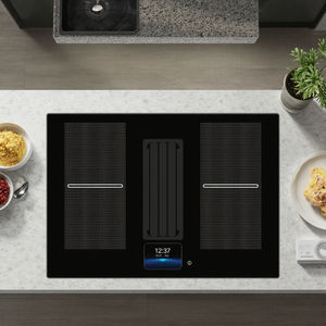 Nouveau design 2025 77cm 4 brûleurs avec plaque de cuisson à <span class=keywords><strong>induction</strong></span> intégrée Flexi Zone avec hotte aspirante - Product Image 4