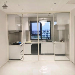 ZEYI Puertas Correderas de Vidrio Muiti para Extensión de Terraza, Puerta Oculta Deslizante, Puerta Corredera con Aislamiento Térmico para Todas las Estaciones, Perfil de Aluminio - Product Image 2