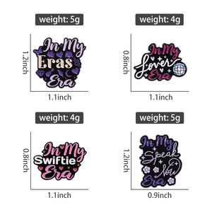 เข็มกลัดเคลือบรูปนักร้องเพลงป๊อปชื่อดังในคนรักของฉันข้อความเนื้อเพลงดิสโก้บอลเข็มกลัดโลหะปกเสื้อเป็นของขวัญสำหรับแฟนๆเพื่อน - Product Image 6