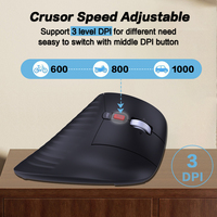 Souris verticale ergonomique sans fil JOMAA BT double mode avec trackball rechargeable pour ordinateur, tablette et ordinateur portable – En stock