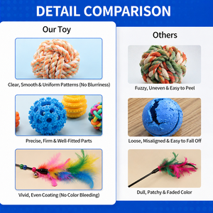 Pelota de Tenis de Goma Resistente y Ecológica para Limpiar los Dientes Amarillos de los Perros, Juguete Masticable Interactivo de Baja Elasticidad - Product Image 6