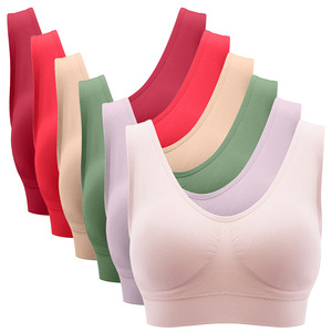Pour <span class=keywords><strong>Amazon</strong></span> femmes respirant sans bretelles sport Fitness Yoga soutien-gorge <span class=keywords><strong>grande</strong></span> <span class=keywords><strong>taille</strong></span> sans armatures - Product Image 1