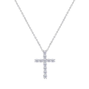 Collana con Ciondolo a Croce per Donne, Catena Scintillante per Clavicola, Gioiello Minimalista per Uso Quotidiano - Product Image 5