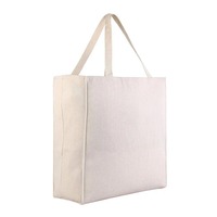 Sac fourre-tout en toile de coton biologique avec logo personnalisé, réutilisable pour les courses, sac à bandoulière grande capacité, sac avec logo personnalisé OEM ODM en gros