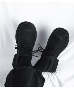 Zapatos de Hombre con Suela Gruesa y Borde Ancho para Vestir, Zapatos Negros Modernos para Hombre, Modelo Nuevo 2025, Zapatos que Aumentan la Estatura - Product Image 2