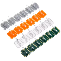6 en 1 en plastique multifonction non perforé crochet de porte crochets muraux en gros pour cuisine salon