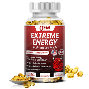 OEM <span class=keywords><strong>Extreme</strong></span> <span class=keywords><strong>Energy</strong></span> Softgel capsule potente integratore di resistenza per uomini donne aumenta la motivazione resistenza non per i bambini - Product Image 1