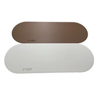 Nouvelle Capsule deux extrémités rondes Pu Yoga Mate caoutchouc naturel, extra Long personnalisé forme de marque ovale arqué courbe tapis de Yoga