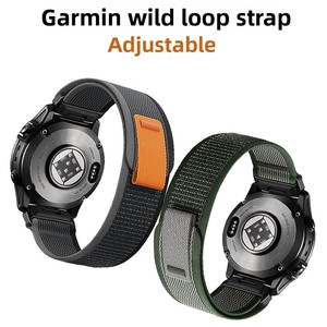 <span class=keywords><strong>Garmin</strong></span> 22/26Mm Nhanh Chóng Phát Hành Dây Đeo Đồng Hồ Vàng Nylon Ban Nhạc Với Kim Loại Cao Su Tương Thích Fenix8/7/6/E/7X/7S Loạt Đóng Hộp Sản Phẩm - Product Image 4