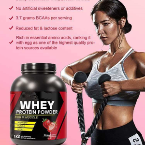 Poudre de protéines de lactosérum à la saveur de fraise pour la musculation, la récupération post-entraînement, complément d'isolat protéiné riche en protéines, en vrac - Product Image 4