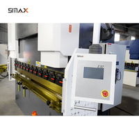 SMAX WE67K-200t/3200 CNC, Prensa Hidráulica Sincronizada, Totalmente Automática, PLC, Alta Precisión, Longitud de Trabajo de 3200 mm, para Láminas de Aluminio