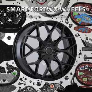 <span class=keywords><strong>Smart</strong></span> <span class=keywords><strong>Fortwo</strong></span> 451/453 Jantes en alliage d'aluminium personnalisées bon marché 15 \ "-18 \" Mesh Design 3*112 4*100 Avant et Arrière 40mm Décalage - Product Image 3