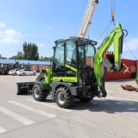 Mini-chargeuses hydrauliques 4x4 à petit prix CE EPA, 2 tonnes, 2,5 tonnes, 3 tonnes, avec déplacement latéral micro, 0,25 m3, excavatrices, chargeuses rétrocaveuses