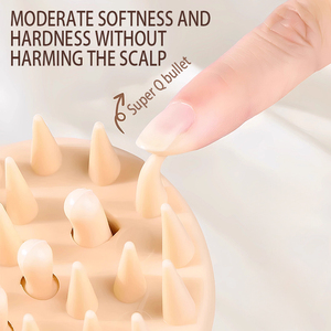 Brosse à shampooing en silicone <span class=keywords><strong>souple</strong></span> LEDUN pour massage du cuir chevelu, soin doux du cuir chevelu et circulation sanguine, poignée ergonomique, multicolore - Product Image 3