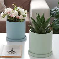 Custom Pot bunga keramik Modern, Pot penanam dekorasi rumah luar ruangan dalam ruangan gaya INS Nordic
