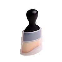 Vente en gros AMARE plastique noir sortie d'air de voiture lavage intérieur doux détaillant vague courbe brosse pour lavage de voiture