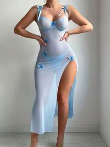 Prix d'usine, vente en gros, robe longue, lingerie de luxe en dentelle, lingerie sexy, robe de nuit pour femmes, lingerie érotique, nuisette sexy pour femmes - Product Image 2