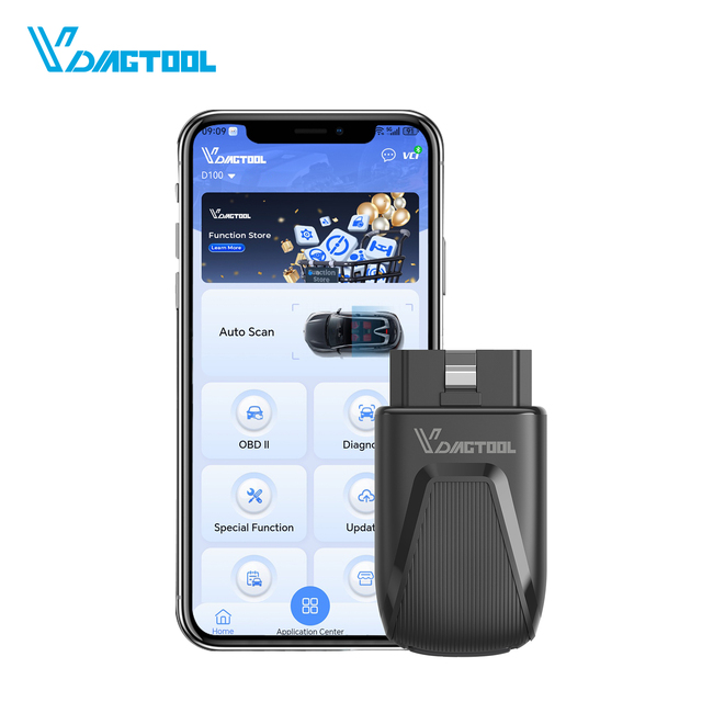 USA Warehouse Free Update Car Diagnose Scanner for All Cars,VDIAGTOOL D100 Scanner De Diagnostic Automotive OBD2 Car Scan Tool