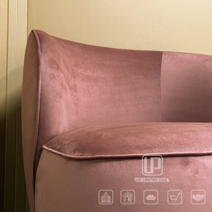 Sillón Individual de Balcón de Diseño Italiano en Terciopelo, Sillón Individual de Lujo Ligero para Sala de Estar - Product Image 3