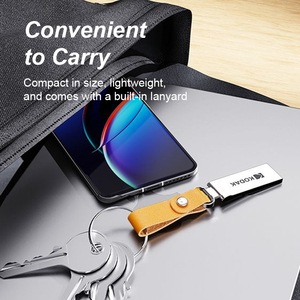 Kodak K122 Metal <b>USB</b> <b>2.0</b> Flash Drive with Leather Strap - Product Image 4