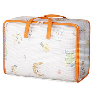 Bolsa Organizadora de Ropa Transparente de PVC, Rectangular, con Asa Reforzada, para Almacenamiento en el Dormitorio, Edredones y Equipaje - Product Image 1