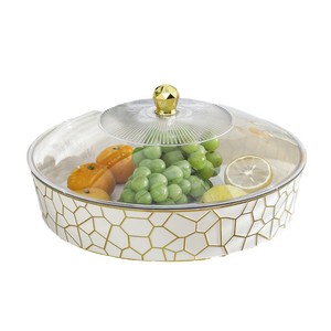 Nueva bandeja de almacenamiento transparente acrílica para exhibiciones de hostelería, bodas, aperitivos/pasteles/dulces, platos de frutas, presentaciones - Product Image 5